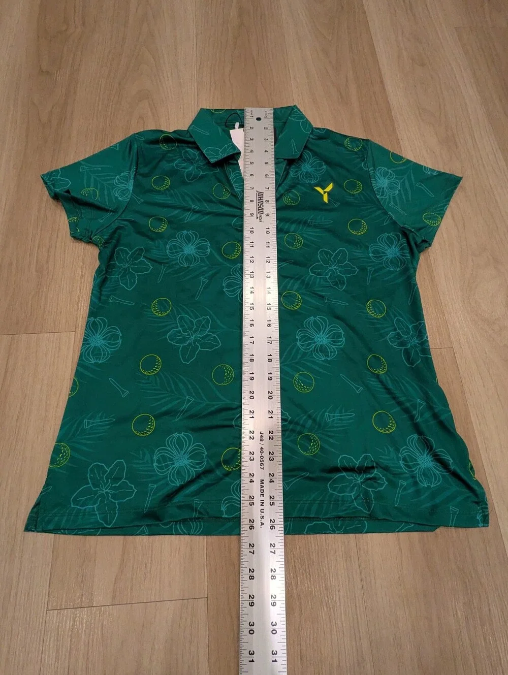 Yatta Green Golf Polo With Golf Balls And Tee Size L NWT - Picture 3 of 7